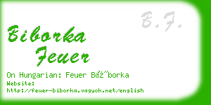 biborka feuer business card